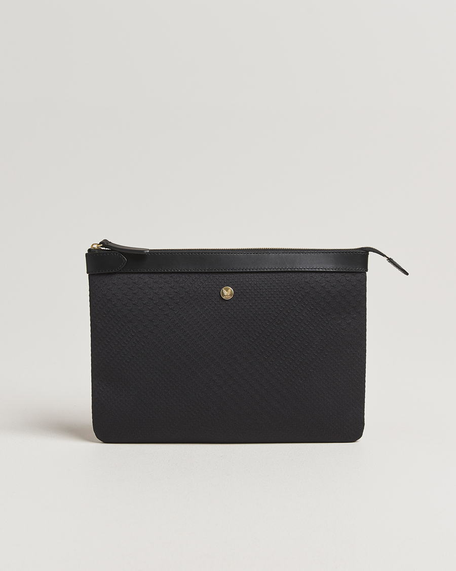 Uomini | Borse | Mismo | M/S Nylon Pouch Large Haptic Black/Black