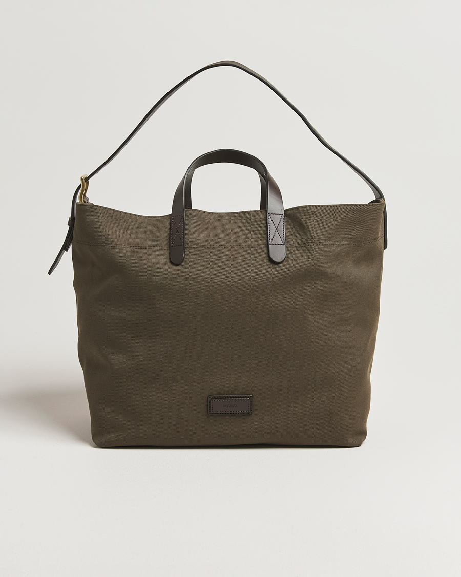 Uomini | Borse | Mismo | M/S Companion Tote Bag Army/Dark Brown
