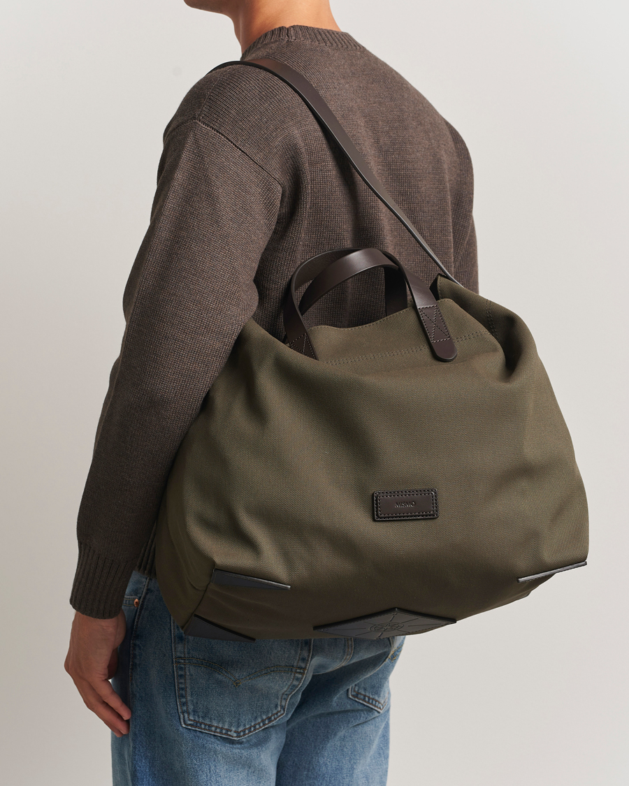 Uomini | Borse | Mismo | M/S Companion Tote Bag Army/Dark Brown
