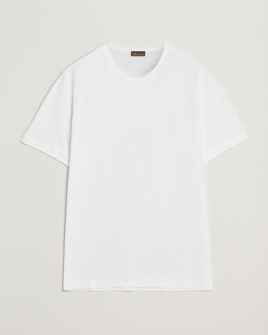 Uomini | T-shirt | Stenströms | Supima Cotton T-Shirt White