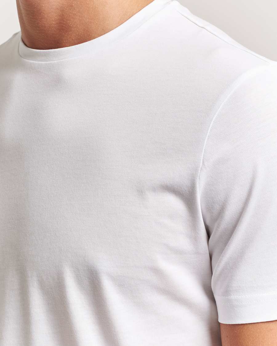 Uomini | T-shirt | Stenströms | Supima Cotton T-Shirt White
