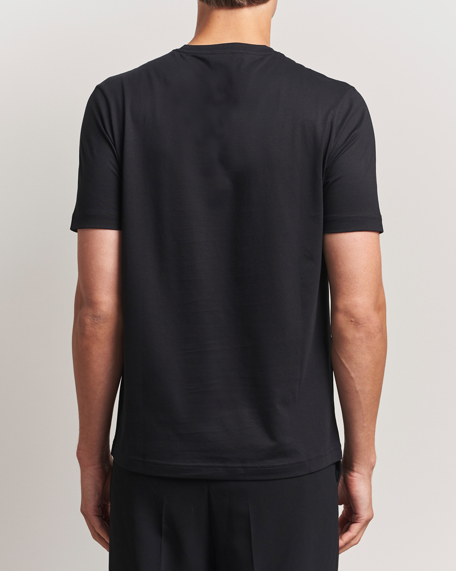 Uomini | T-shirt | Stenströms | Supima Cotton T-Shirt Black