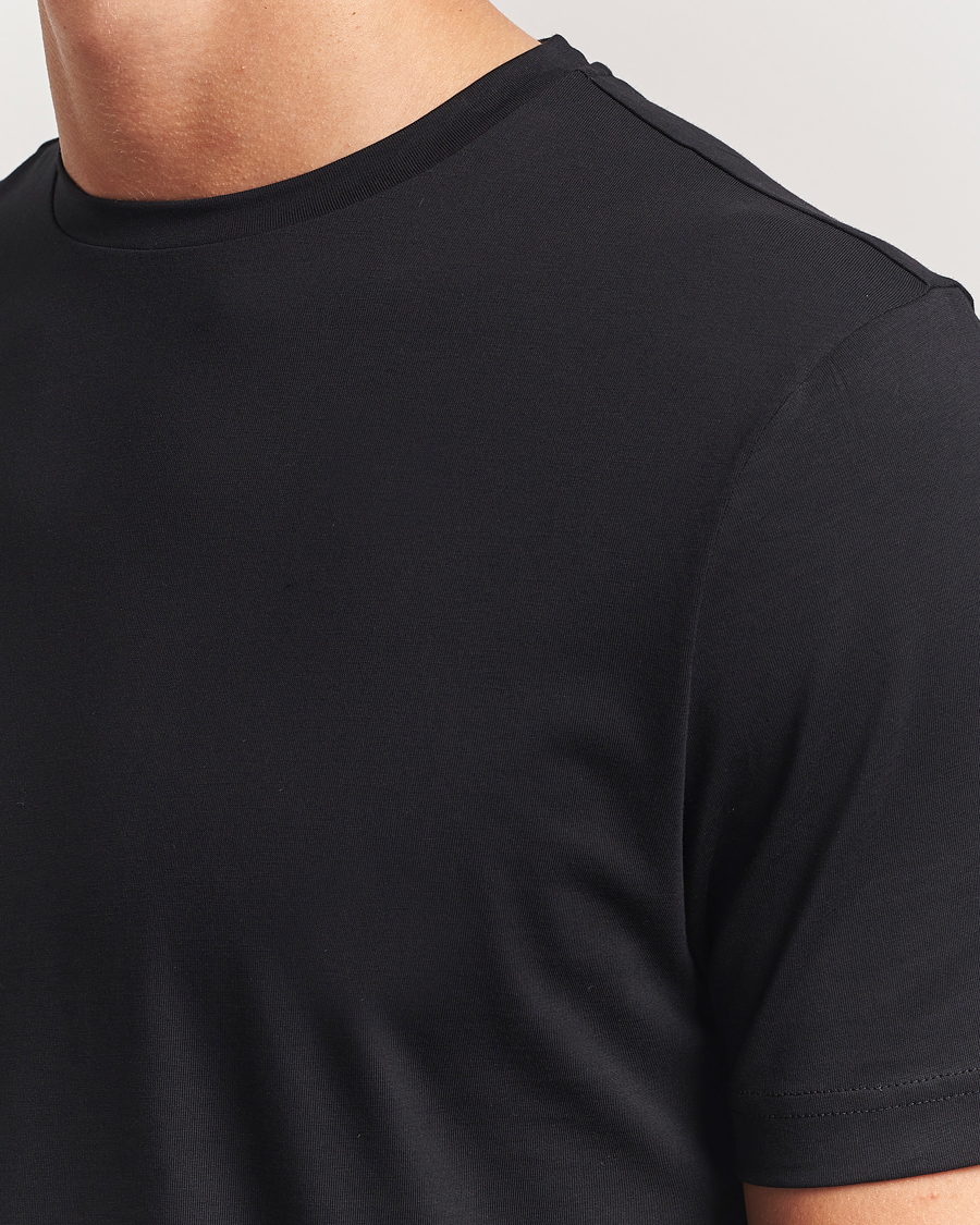 Uomini | T-shirt | Stenströms | Supima Cotton T-Shirt Black