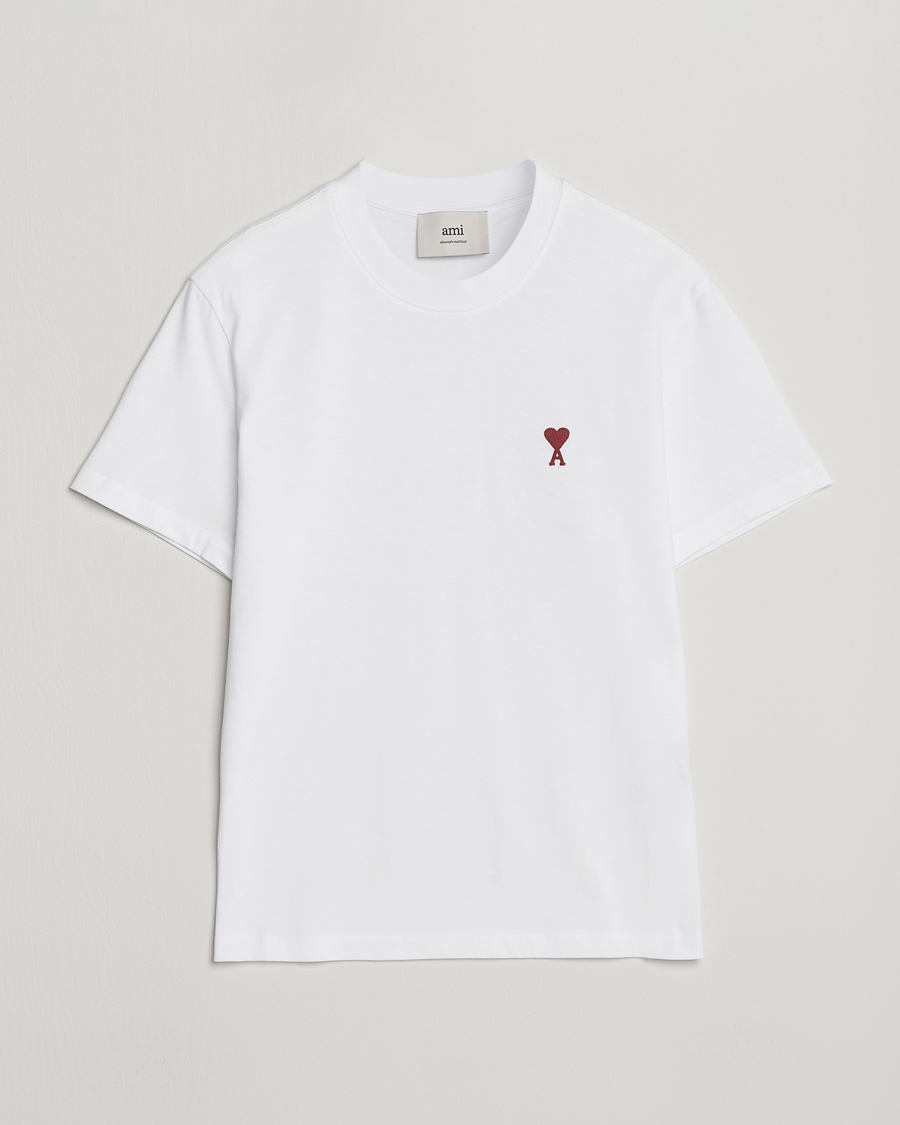 Uomini | T-shirt | AMI | Heart Logo T-Shirt White