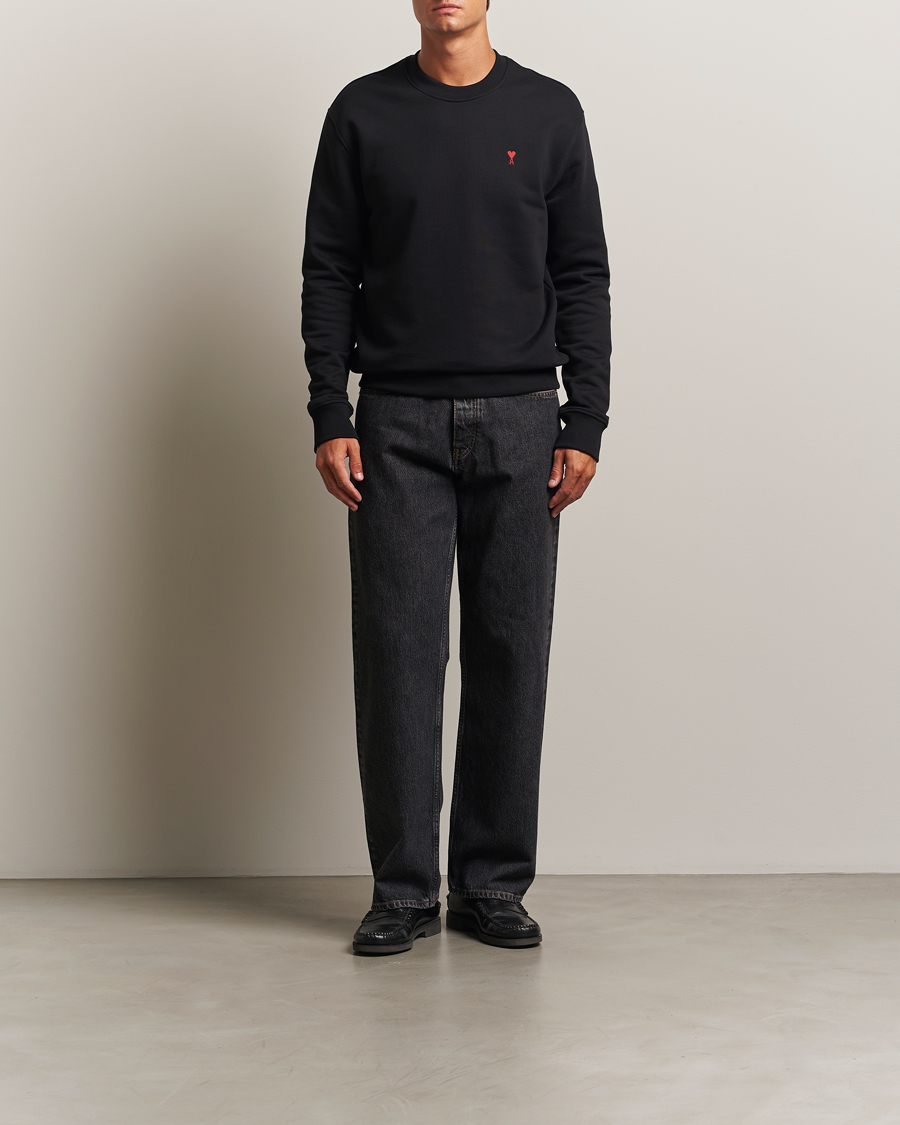 Uomini | Maglieria | AMI | Heart Logo Sweatshirt Black