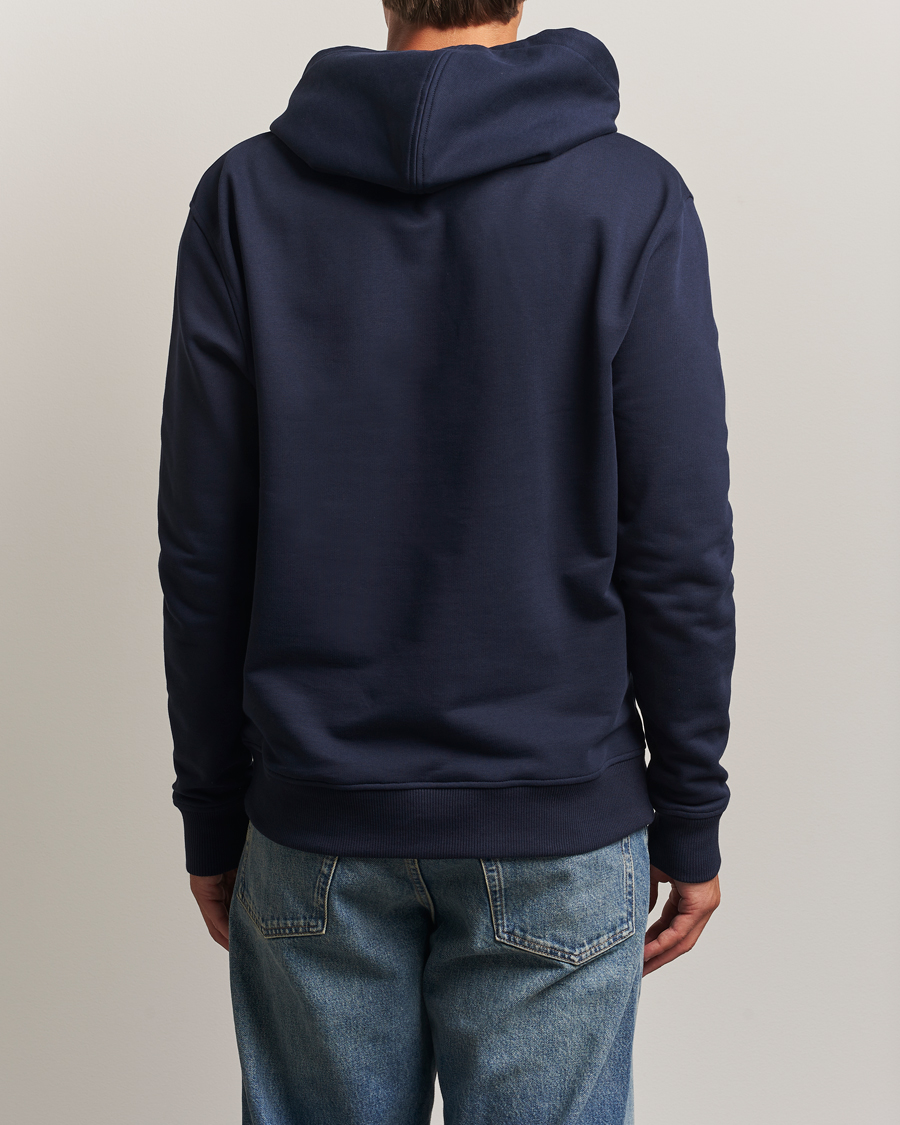 Uomini | Maglieria | AMI | Heart Logo Hoodie Night Blue