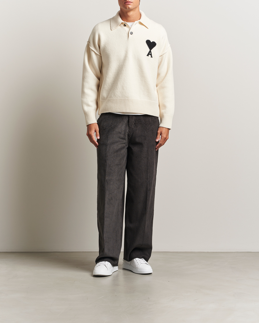 Uomini | Pantaloni | AMI | Corduroy Trousers Anthracite