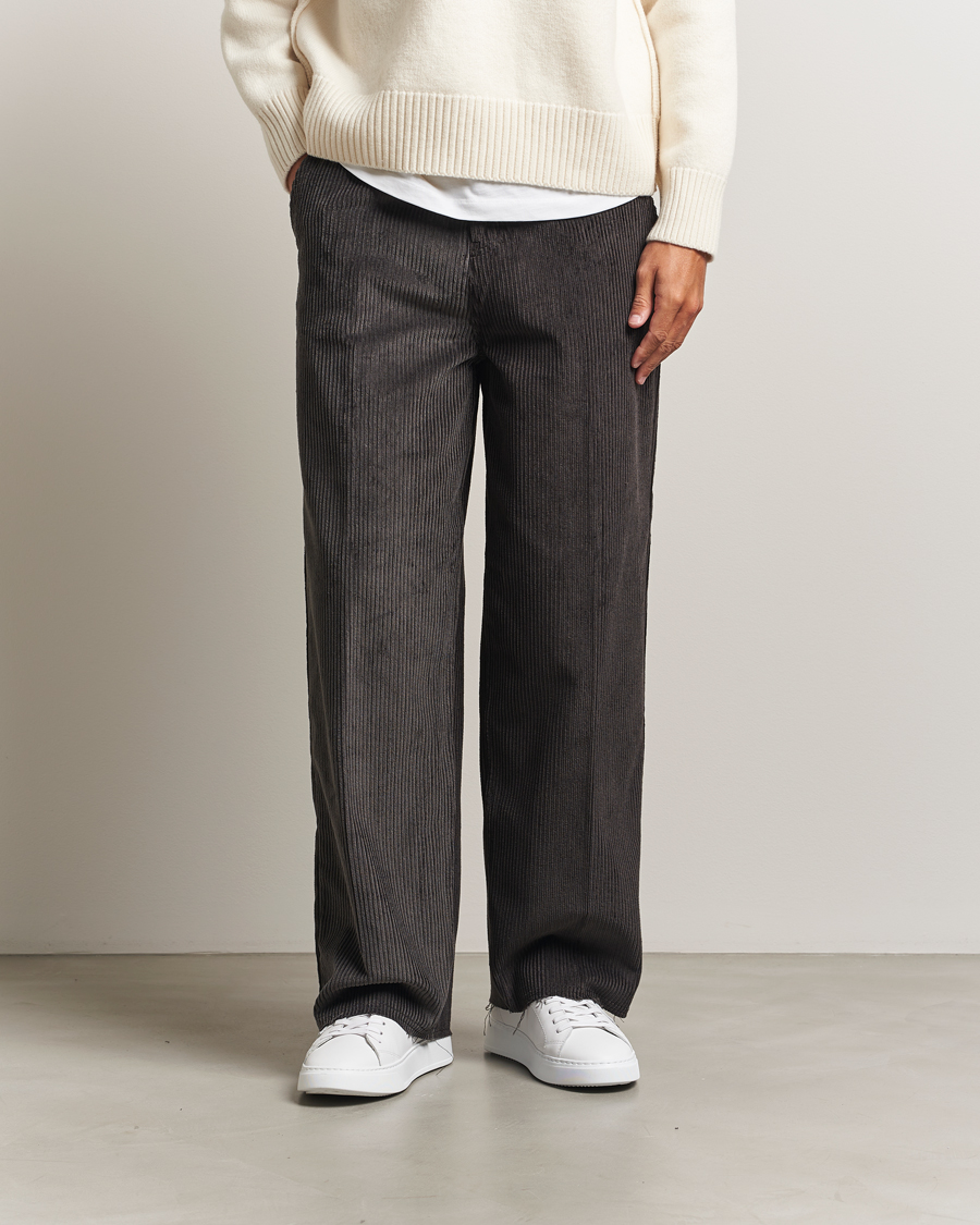 Uomini | Pantaloni | AMI | Corduroy Trousers Anthracite
