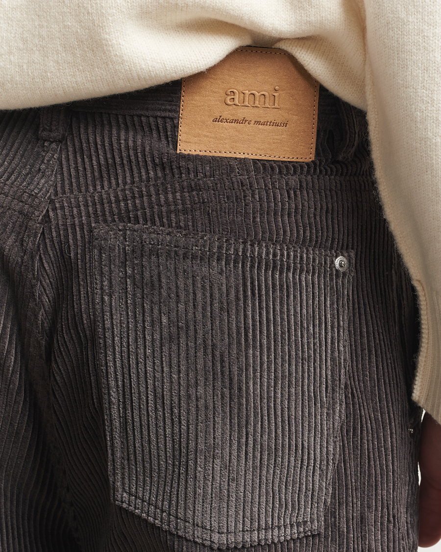 Uomini | Pantaloni | AMI | Corduroy Trousers Anthracite