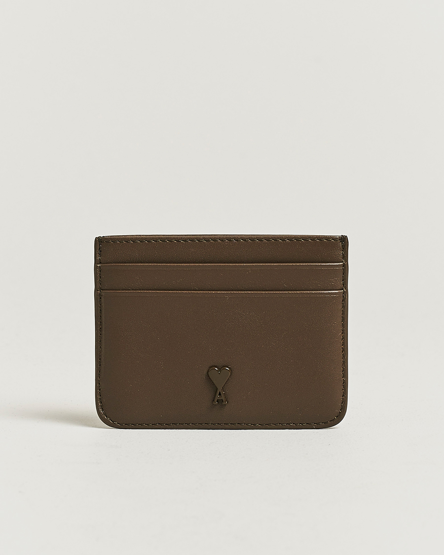 Uomini | Portafogli | AMI | Tonal Heart Logo Card Holder Bronze