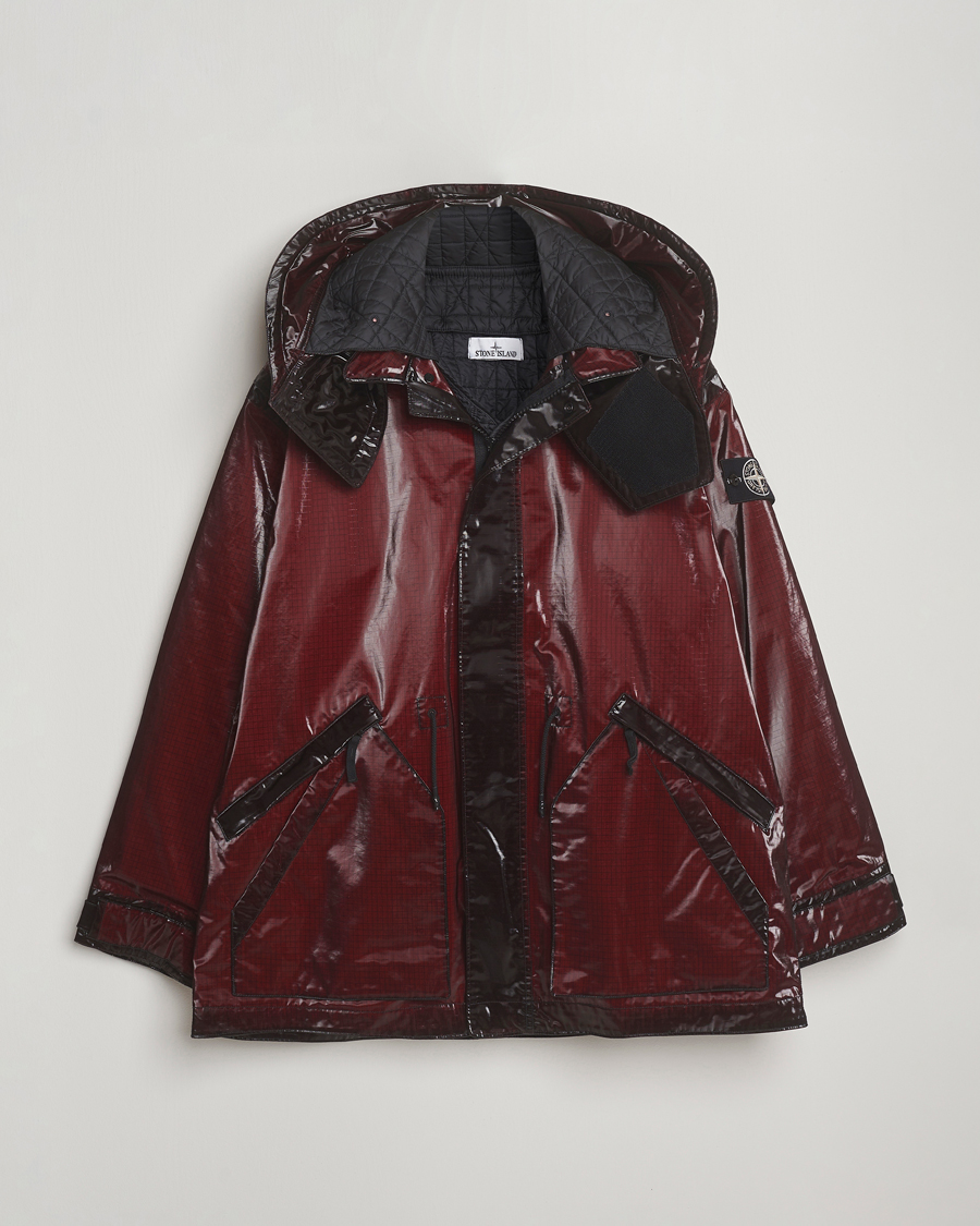 Uomini | Giacche | Stone Island | Short Ripstop Detachable Inner Parka Burgundy