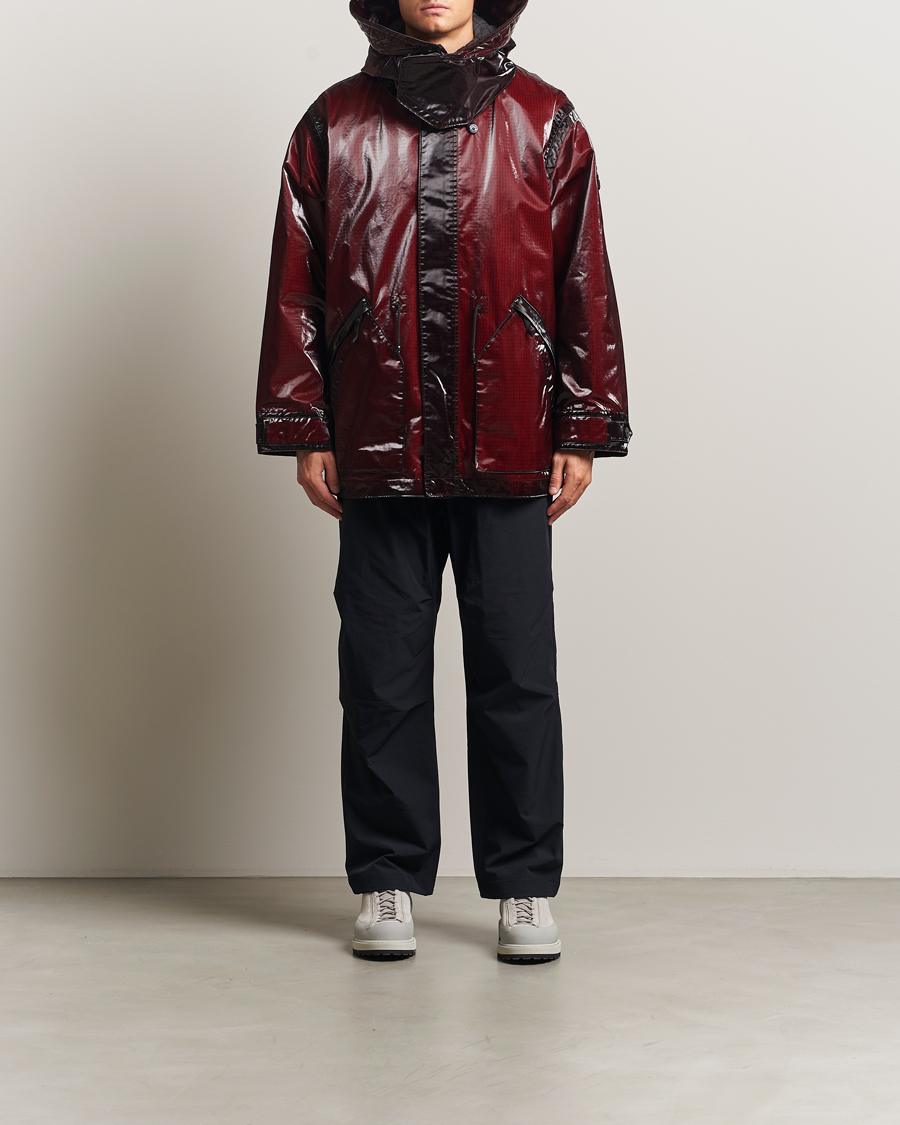 Uomini | Giacche | Stone Island | Short Ripstop Detachable Inner Parka Burgundy