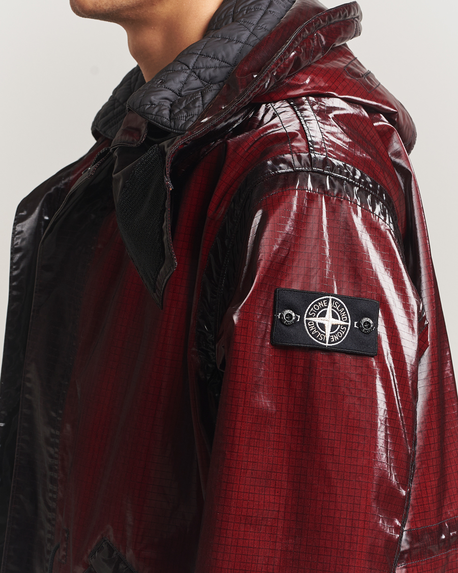Uomini | Giacche | Stone Island | Short Ripstop Detachable Inner Parka Burgundy