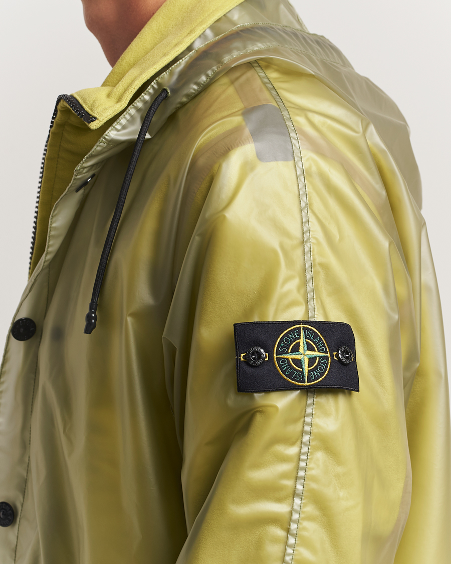 Uomini | Giacche | Stone Island | Translusent Cover Moleskin Short Parka Green