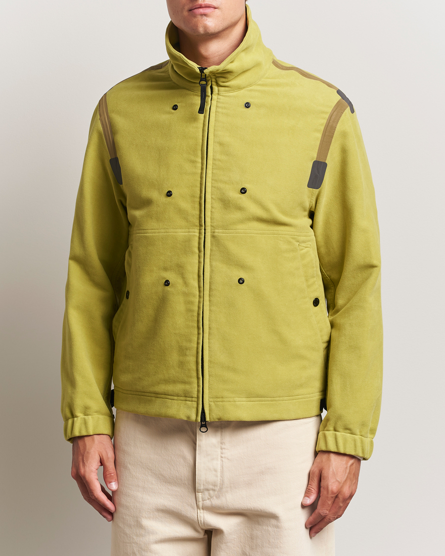 Uomini | Giacche | Stone Island | Translusent Cover Moleskin Short Parka Green