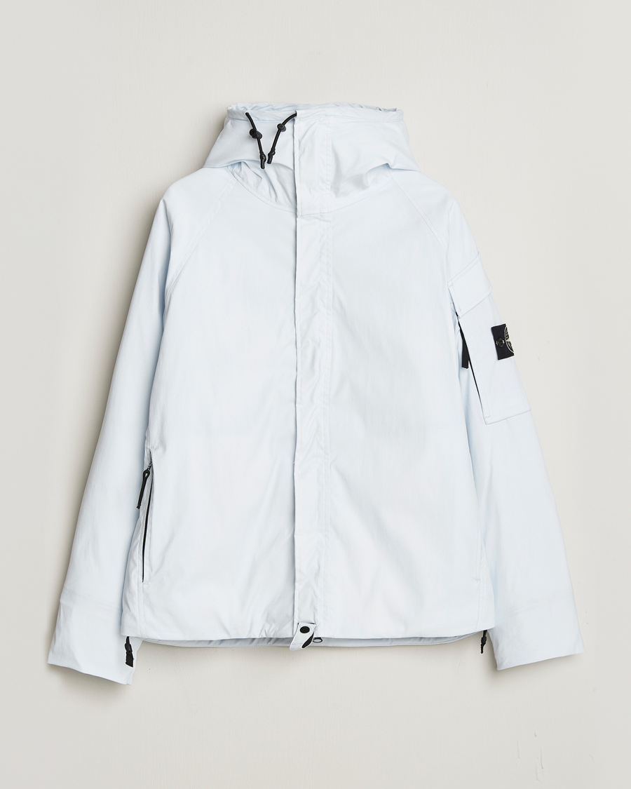 Uomini | Giacche | Stone Island | Short Parka Ice Jacket Sky Blue