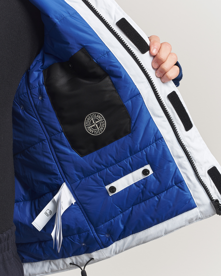Uomini | Giacche | Stone Island | Short Parka Ice Jacket Sky Blue