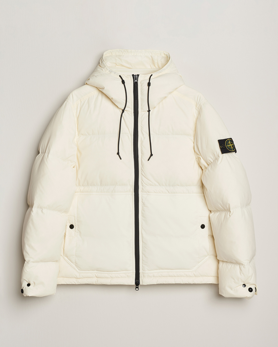 Uomini | Giacche | Stone Island | Ripstop Cordura Padded Down Parka Ivory