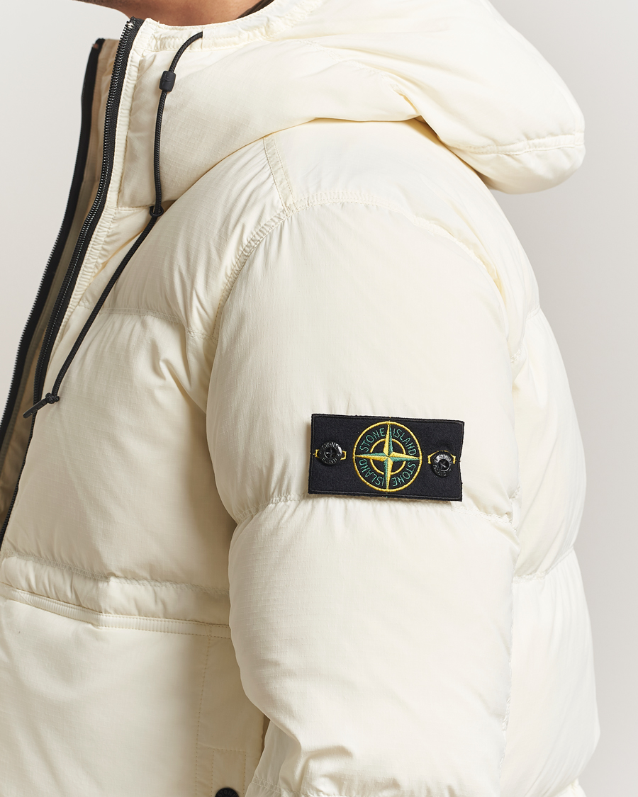 Uomini | Giacche | Stone Island | Ripstop Cordura Padded Down Parka Ivory