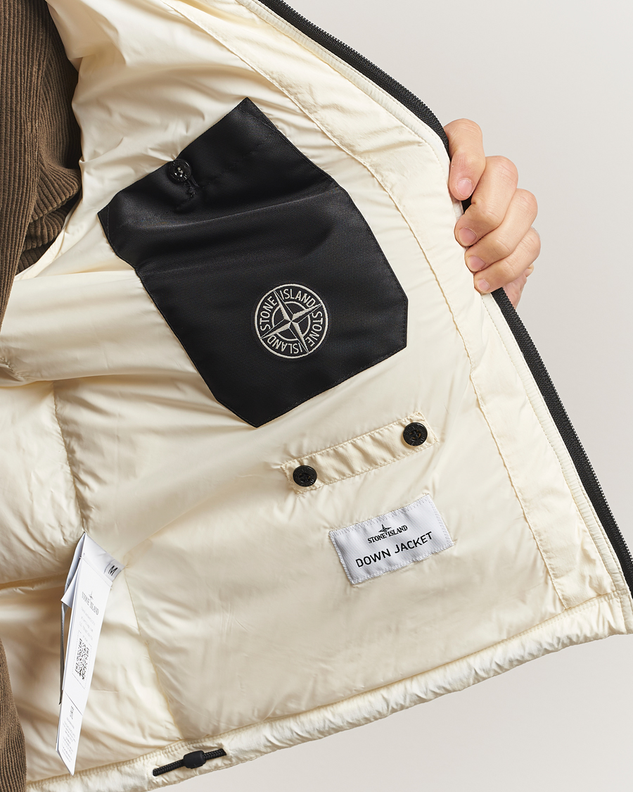 Uomini | Giacche | Stone Island | Ripstop Cordura Padded Down Parka Ivory
