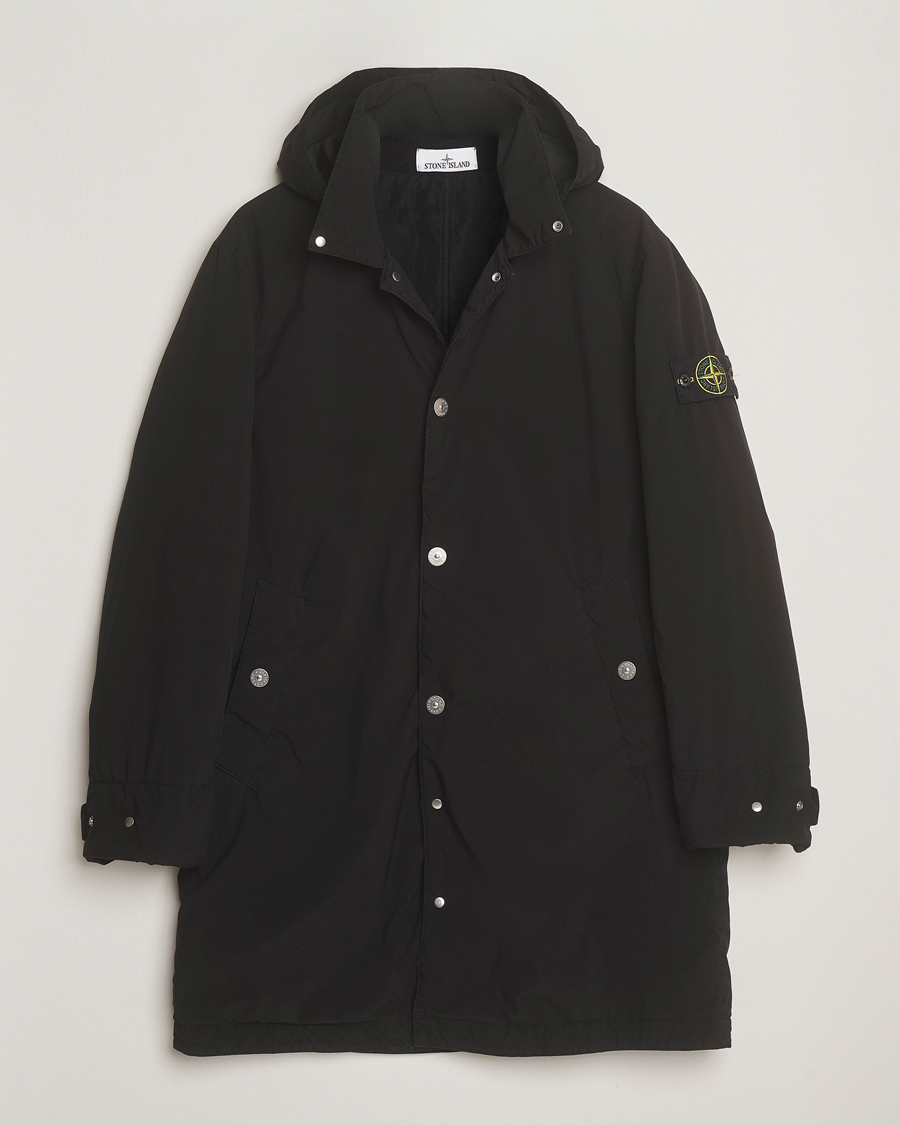 Uomini | Giacche | Stone Island | Light Compact Padded Hood Coat Black