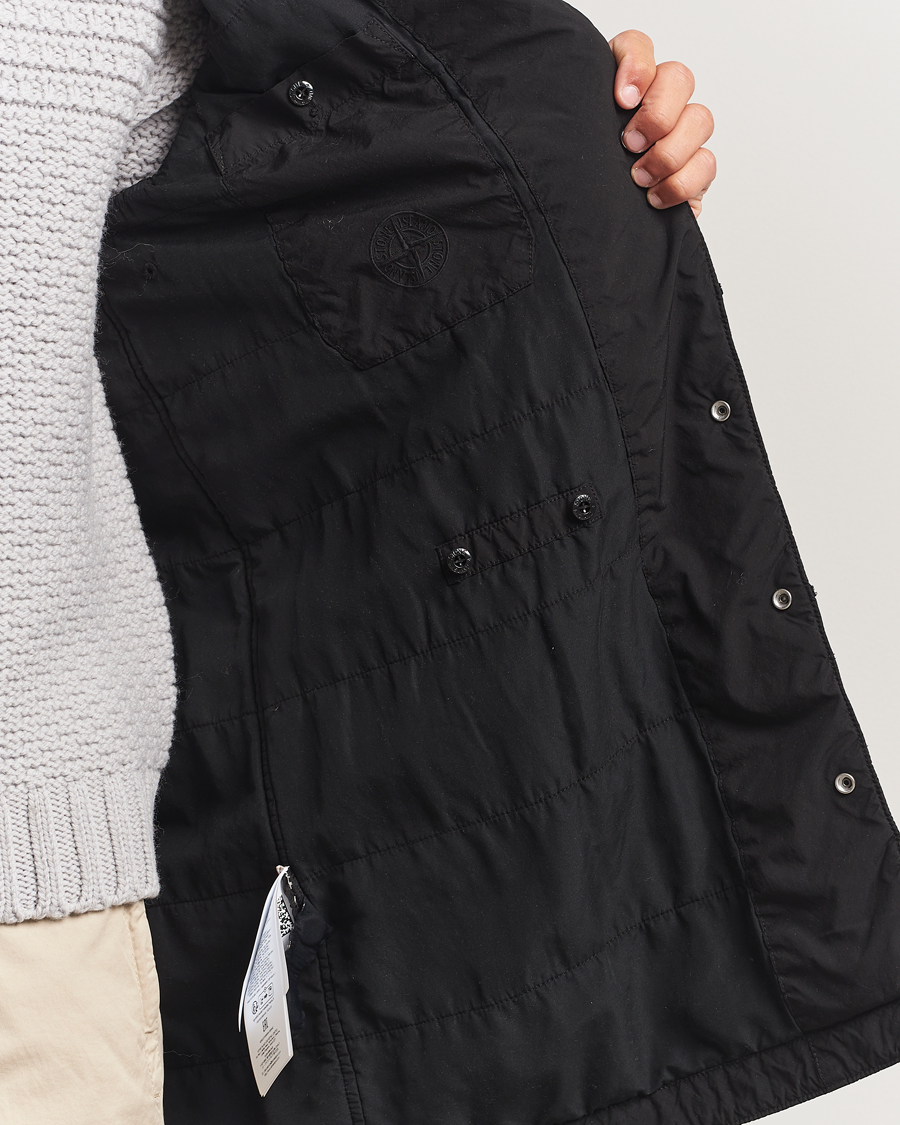 Uomini | Giacche | Stone Island | Light Compact Padded Hood Coat Black