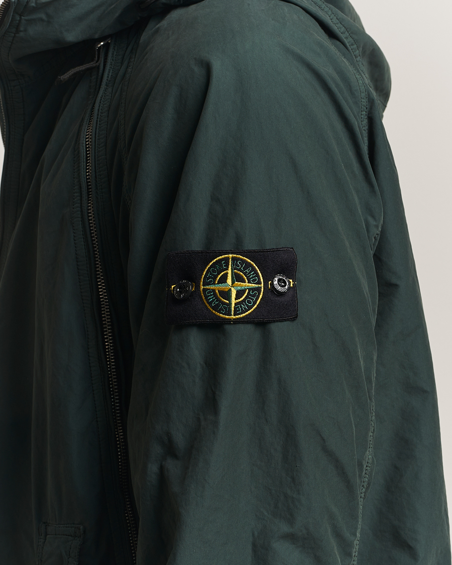 Stone Island David-Light TC Hooded Jacket Green su CareOfCarl.it