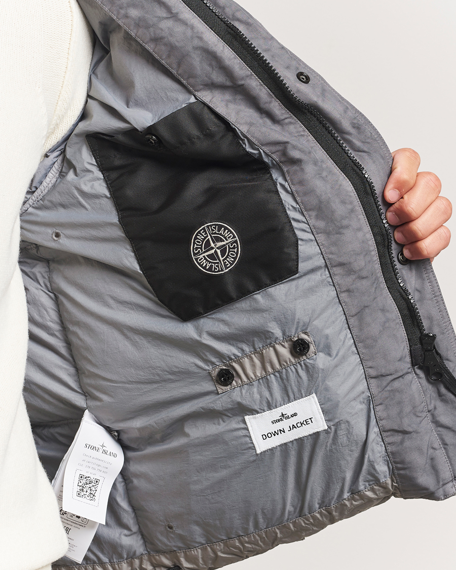 Uomini | Giacche | Stone Island | Crinkle Reps Down Jacket Cement