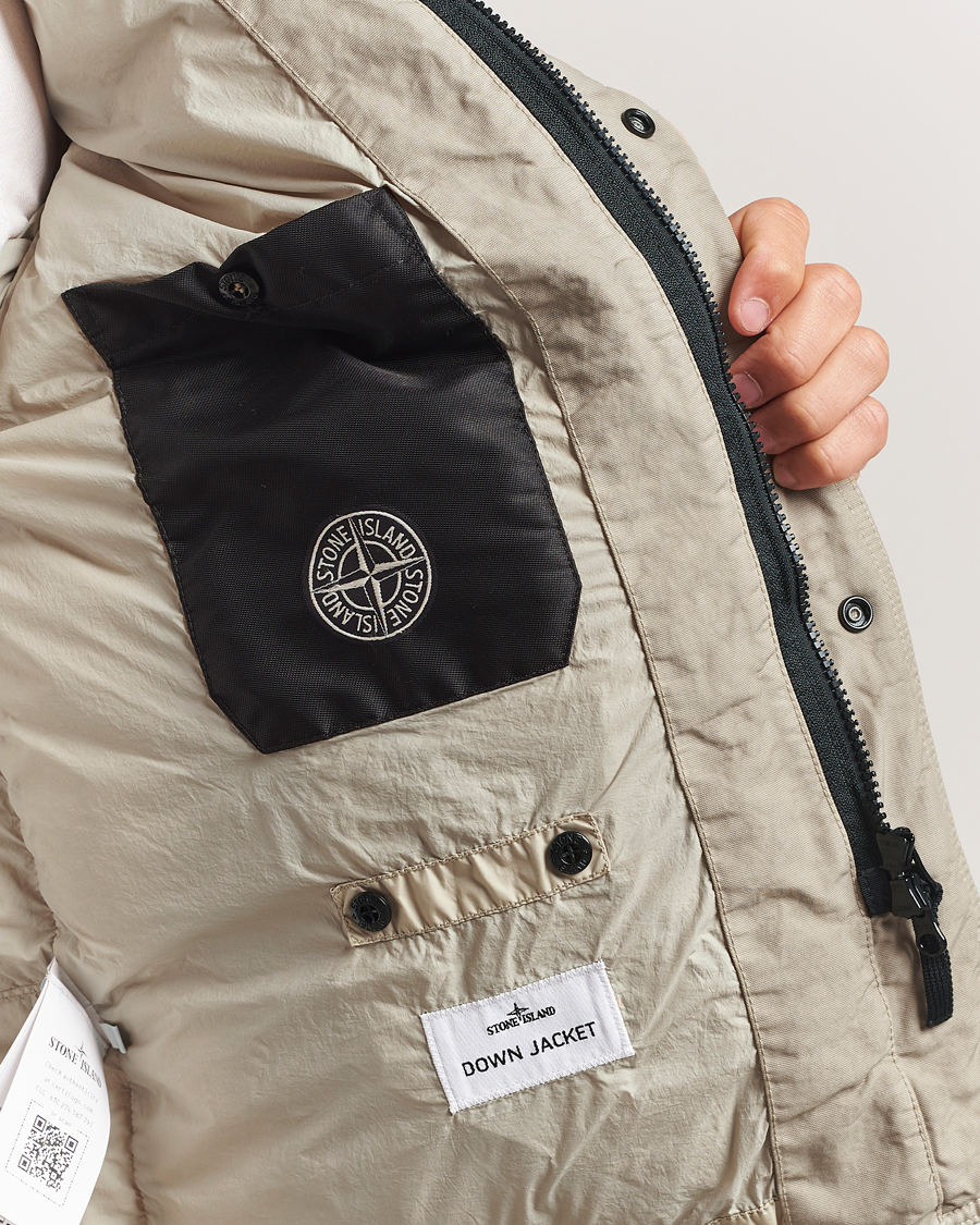 Uomini | Giacche | Stone Island | Crinkle Reps Down Jacket Beige
