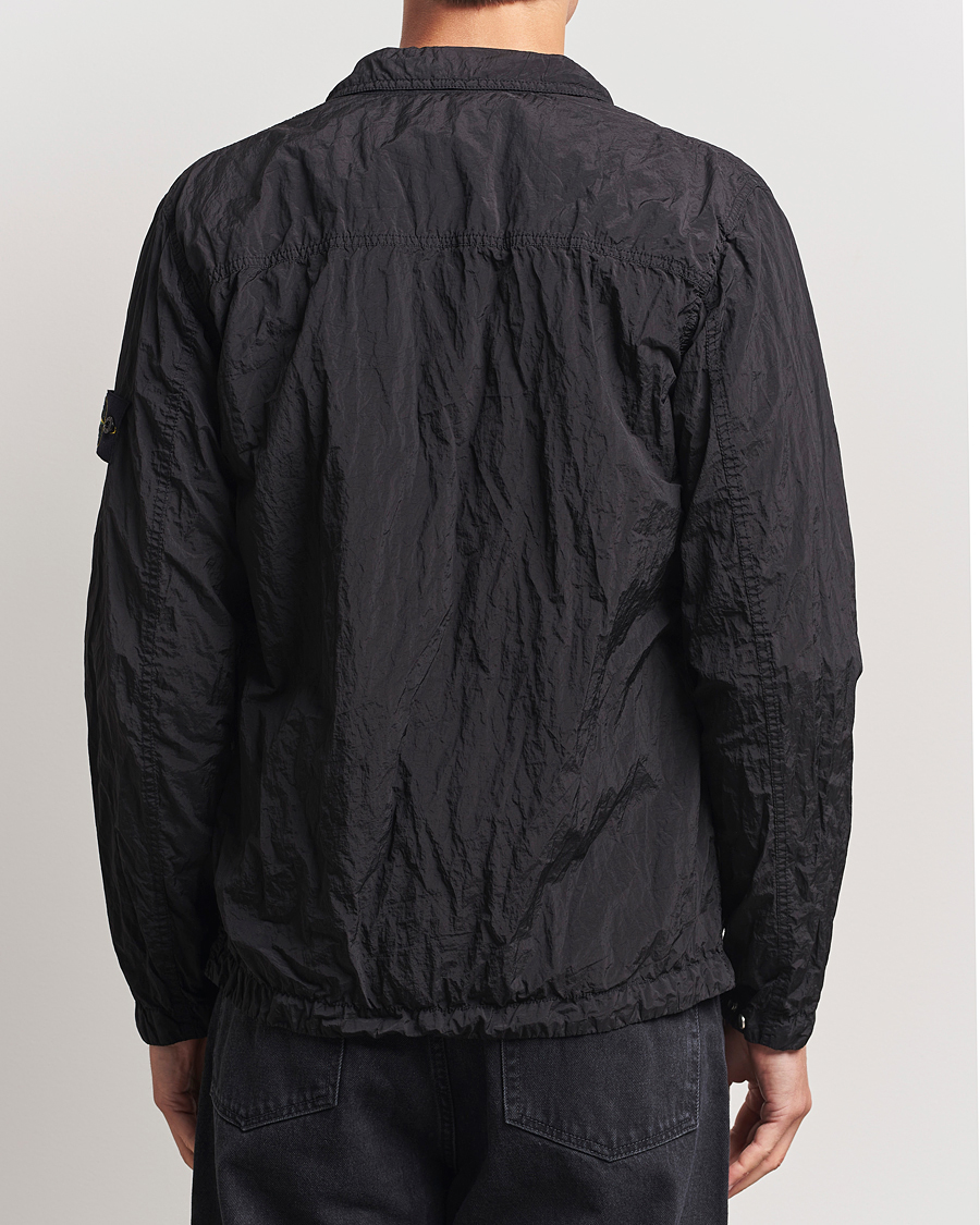 Uomini | Camicie | Stone Island | Nylon Metal Zip Overshirt Black