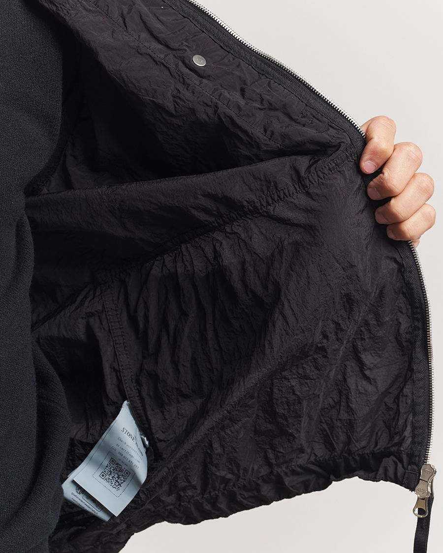 Uomini | Camicie | Stone Island | Nylon Metal Zip Overshirt Black