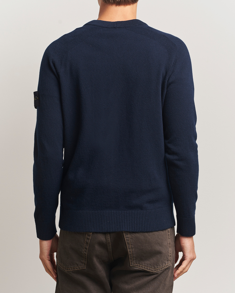 Uomini | Maglieria | Stone Island | Knitted Geelong Wool Cardigan Navy