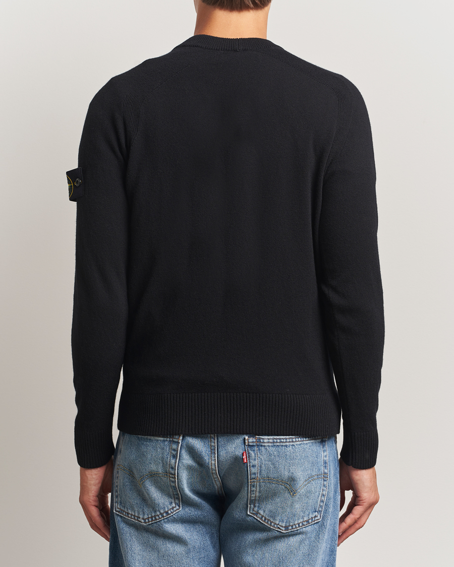 Uomini | Maglieria | Stone Island | Knitted Geelong Wool Cardigan Black