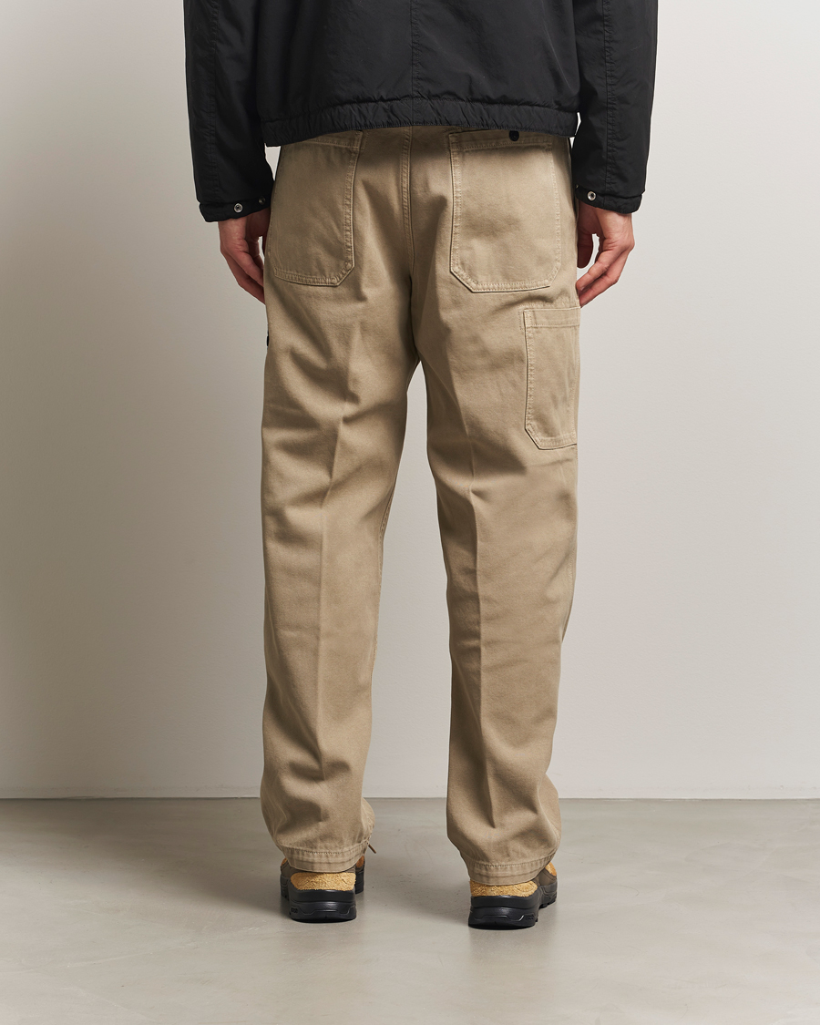 Uomini | Pantaloni | Stone Island | Panama Cotton Old Effect Trousers Desert