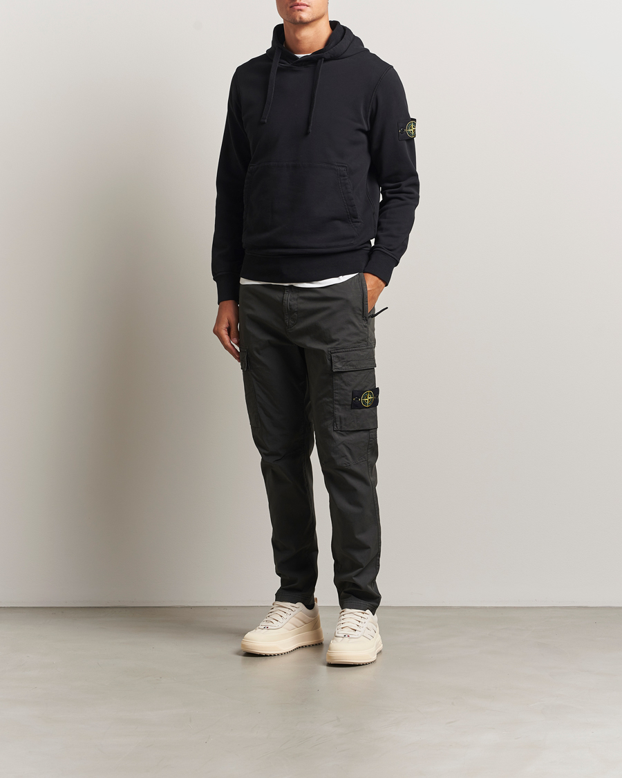 Uomini | Pantaloni | Stone Island | Supima Cotton Stretch Cargo Trousers Lead Grey