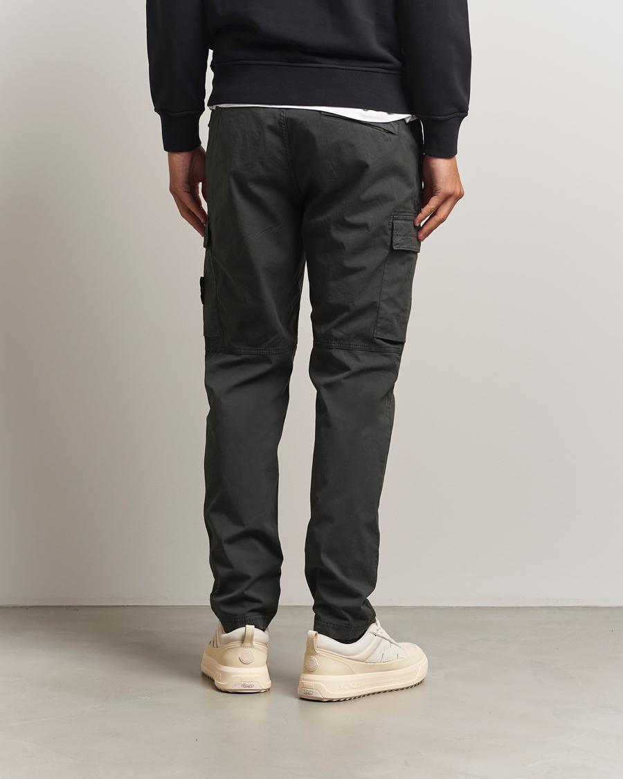Uomini | Pantaloni | Stone Island | Supima Cotton Stretch Cargo Trousers Lead Grey