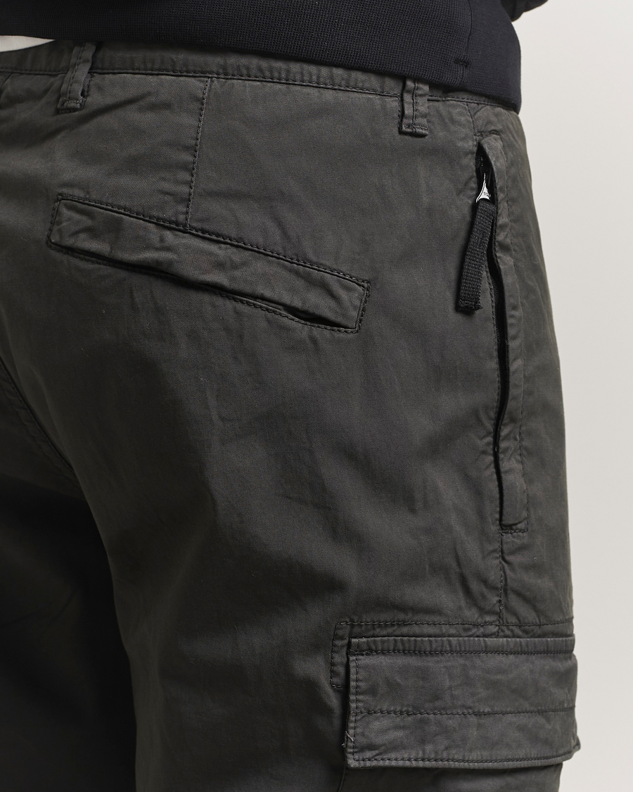 Uomini | Pantaloni | Stone Island | Supima Cotton Stretch Cargo Trousers Lead Grey
