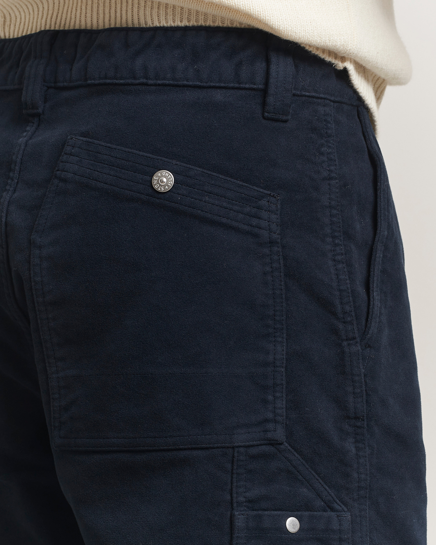 Uomini | Pantaloni | Stone Island | Cotton Moleskin Trousers Navy