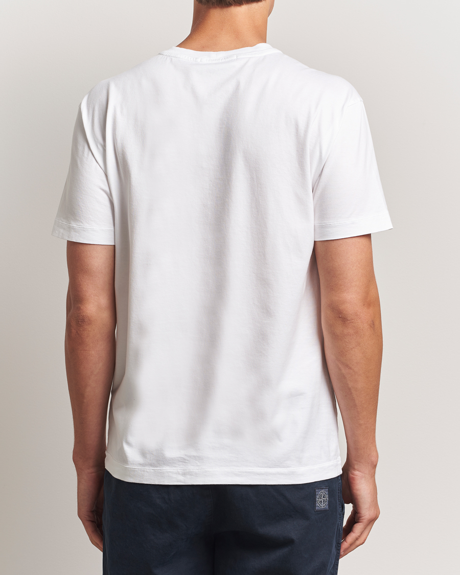Uomini | T-shirt | Stone Island | Garment Dyed Cotton Jersey T-Shirt White