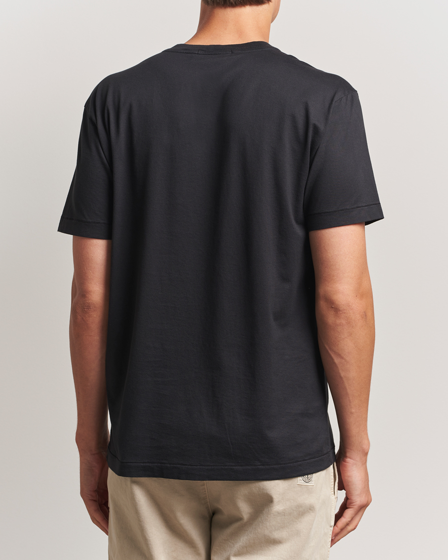 Uomini | T-shirt | Stone Island | Garment Dyed Cotton Jersey T-Shirt Black