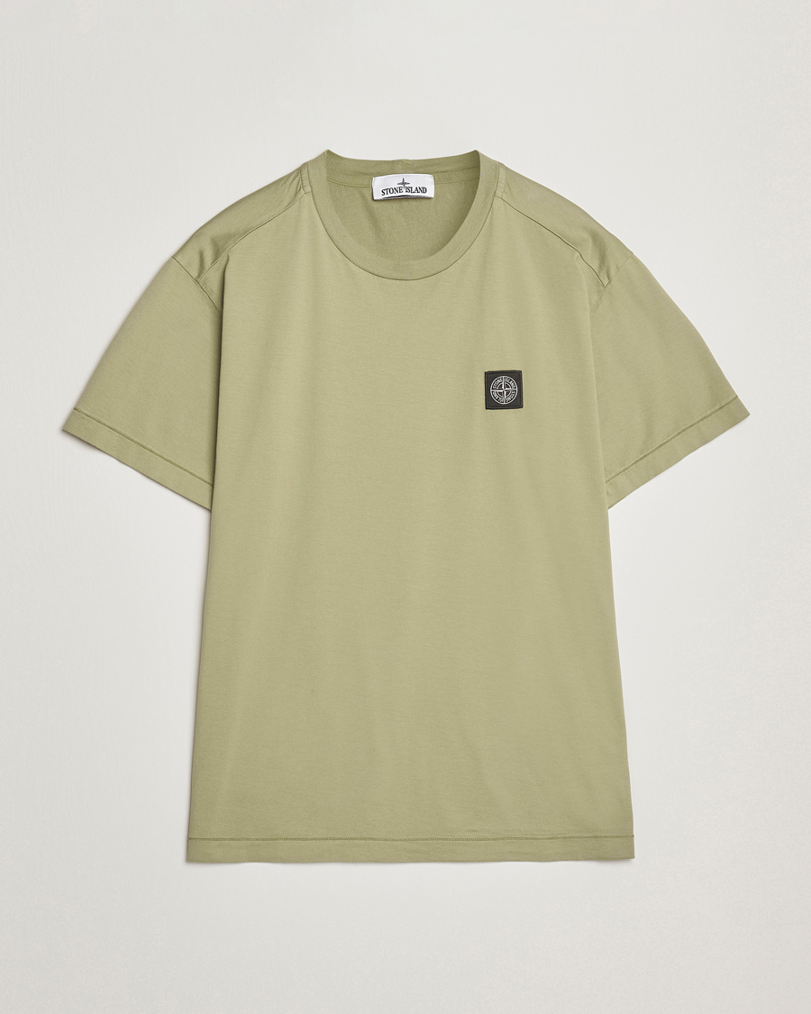 Uomini | T-shirt | Stone Island | Garment Dyed Cotton Jersey T-Shirt Sage
