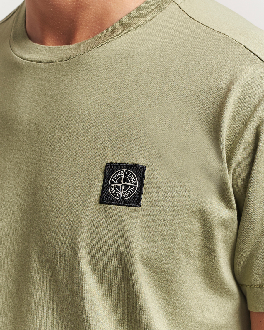 Uomini | T-shirt | Stone Island | Garment Dyed Cotton Jersey T-Shirt Sage
