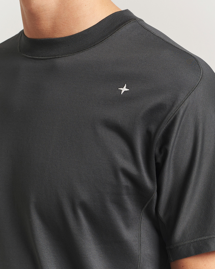 Uomini | T-shirt | Stone Island | Stellina Mercerized Cotton T-Shirt Lead Grey