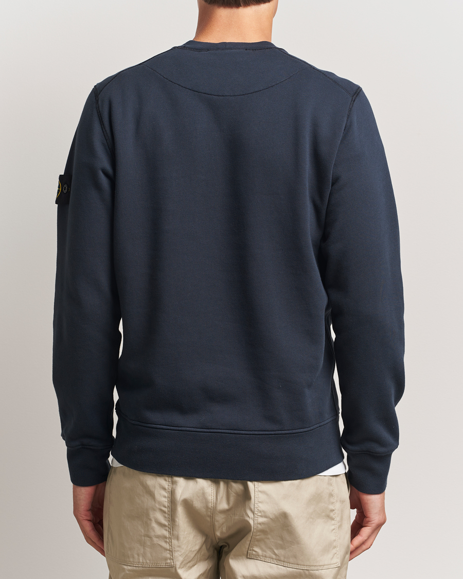 Uomini | Maglieria | Stone Island | Garment Dyed Fleece Sweatshirt Navy