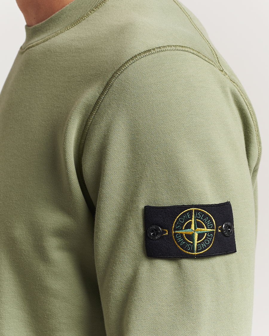 Uomini | Maglieria | Stone Island | Garment Dyed Fleece Sweatshirt Sage