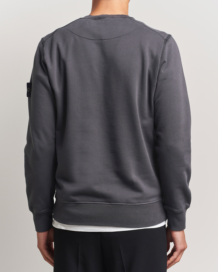 Uomini | Maglieria | Stone Island | Garment Dyed Fleece Sweatshirt Lead Grey