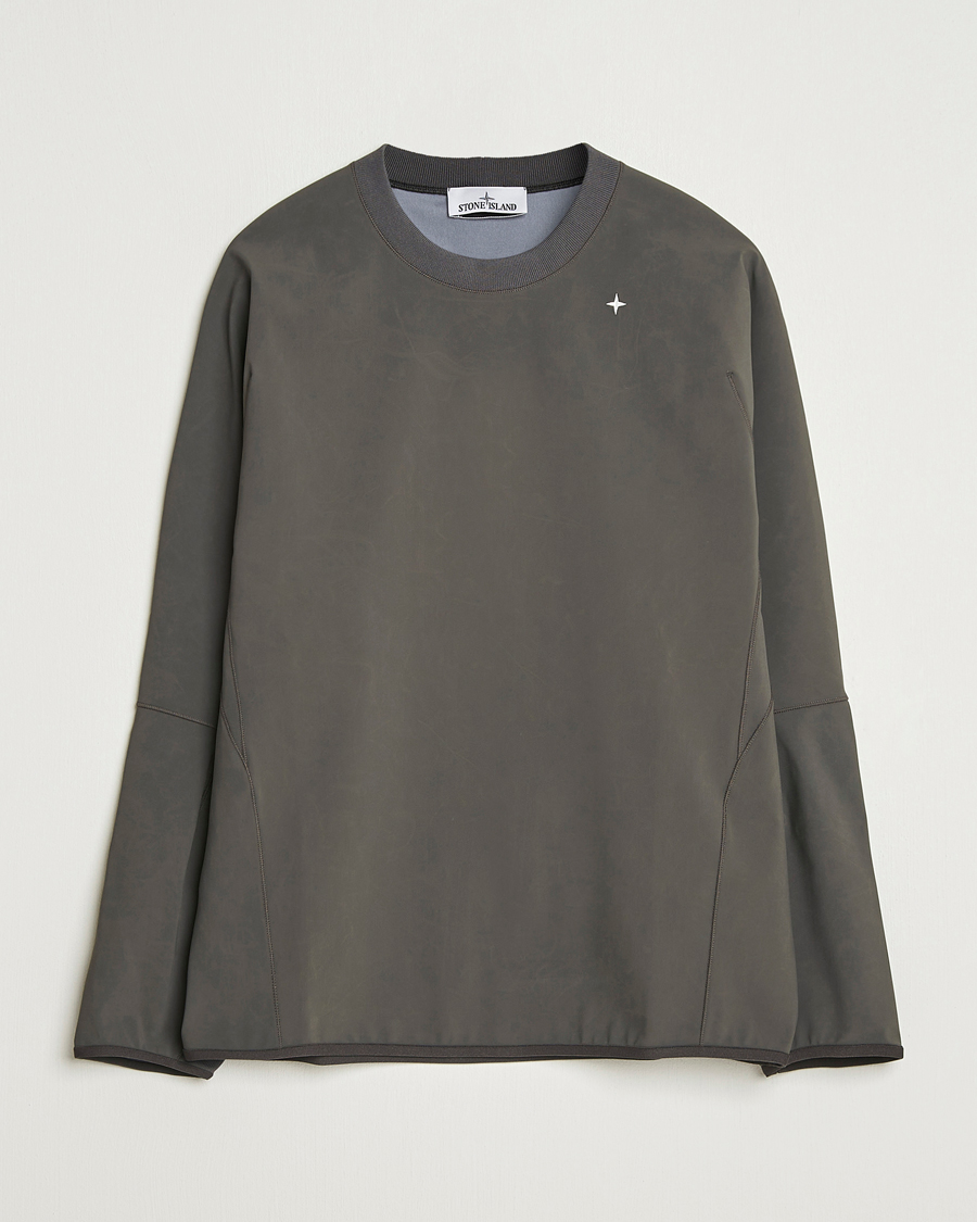 Uomini | Maglieria | Stone Island | Stellina Technical Jersey Sweatshirt Lead Grey