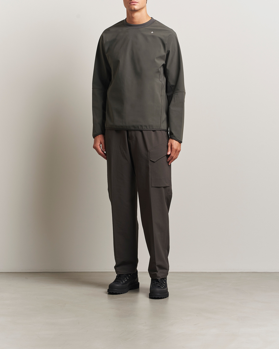 Uomini | Maglieria | Stone Island | Stellina Technical Jersey Sweatshirt Lead Grey