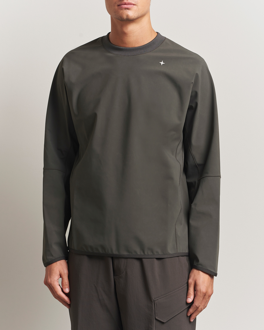Uomini | Maglieria | Stone Island | Stellina Technical Jersey Sweatshirt Lead Grey