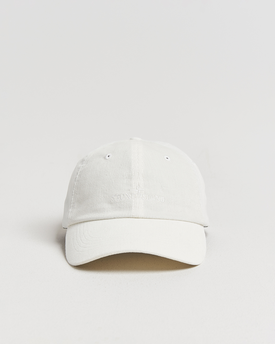 Uomini | Cappelli & Berretti | Stone Island | Micro Cord Cotton Cap Ivory